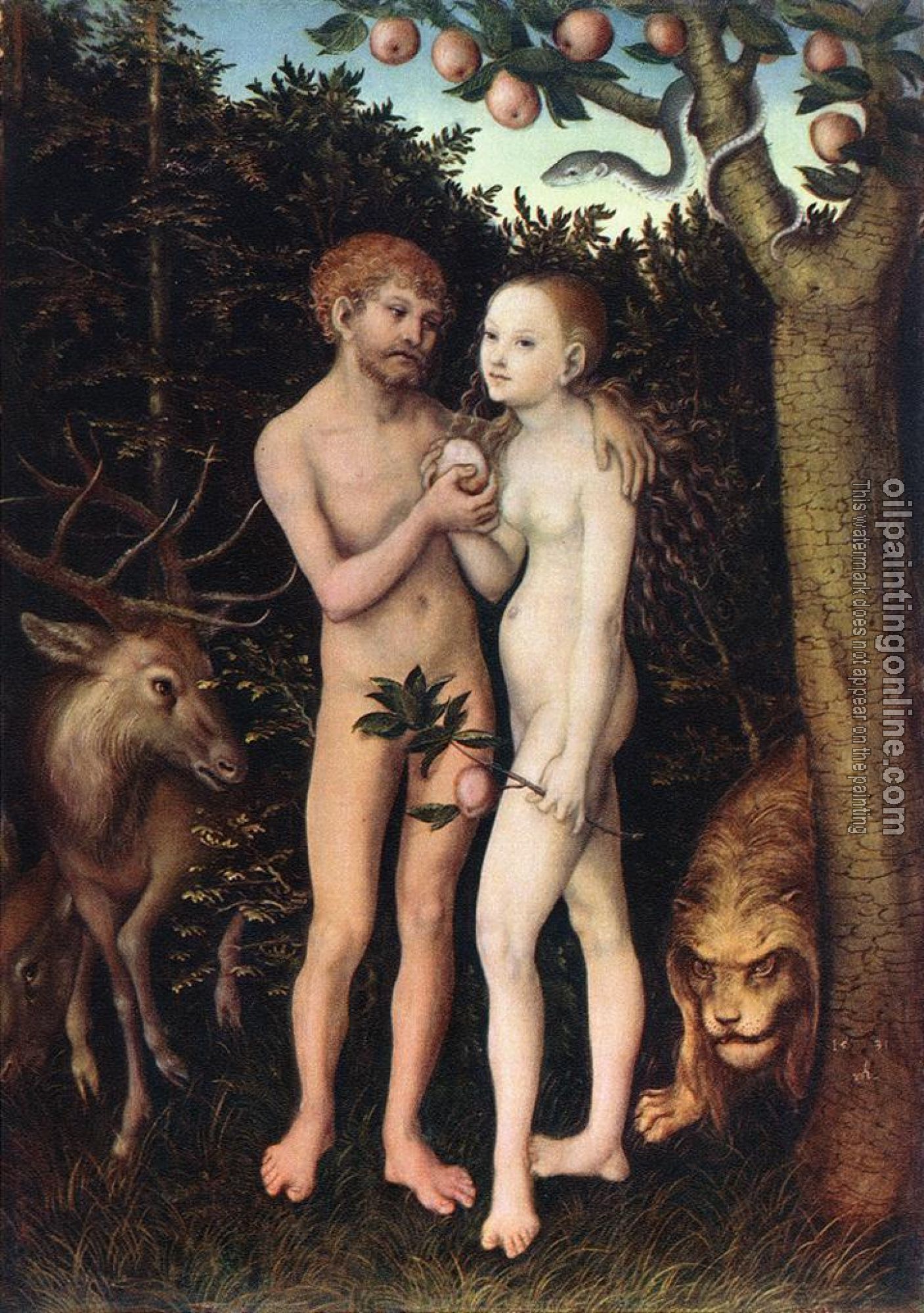 Lucas il Vecchio Cranach - Adam and Eve